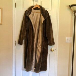 Khaki & Faux Fur (Reversible) Trench Coat